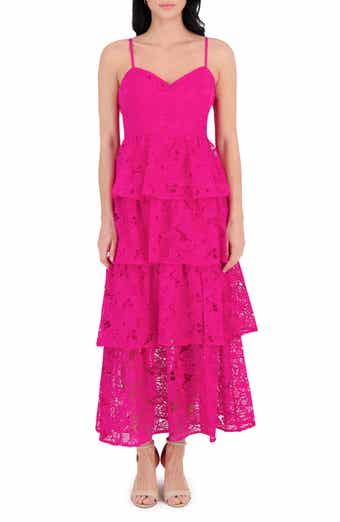 Embroidered Lace Maxi Dress