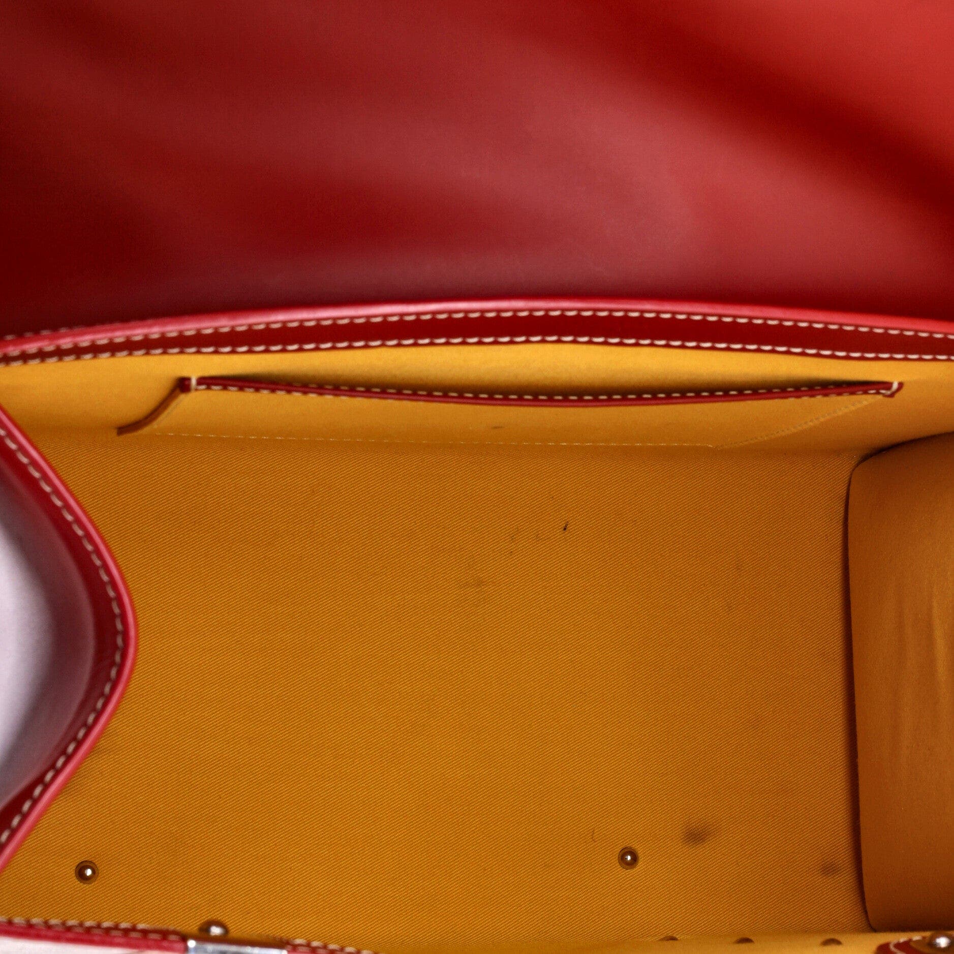 Saigon Top Handle Bag Coated Canvas with Leather MM, Alternate, color, Red