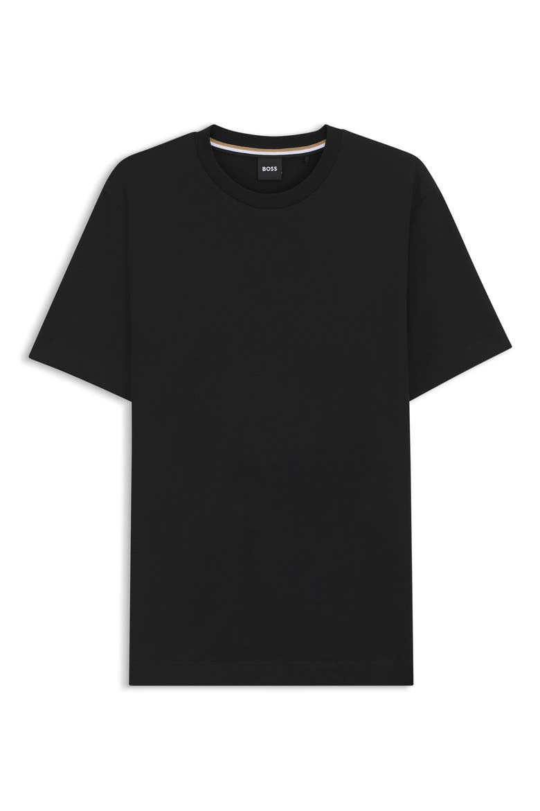 Thompson Solid Cotton T-Shirt, Alternate, color, BLACK