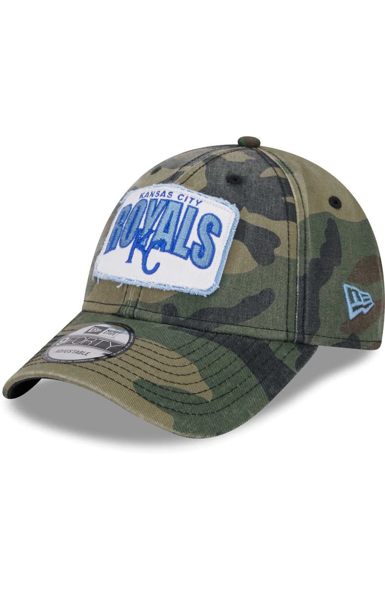 New Era Men's New Era Camo Kansas City Royals Gameday 9FORTY Adjustable Hat, Main, color,