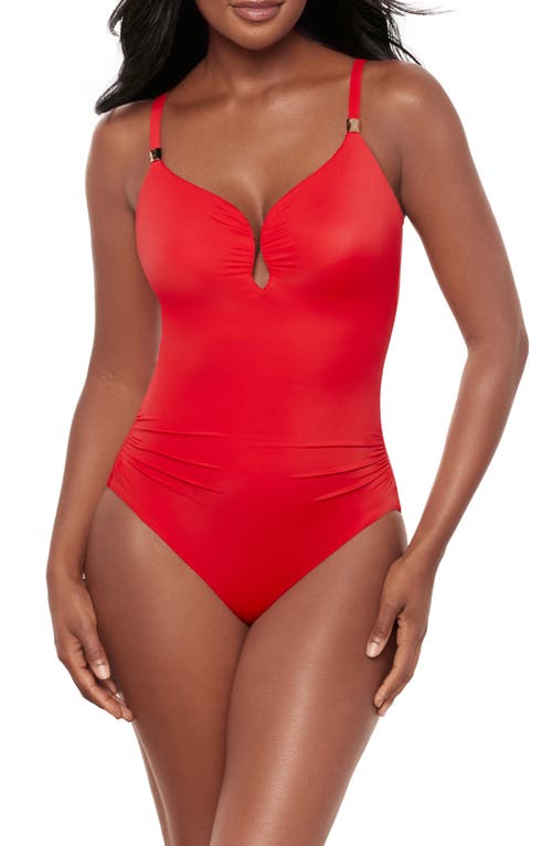 Miraclesuit ® Razzle Dazzle Antheia Underwire One-piece Swimsuit In Red