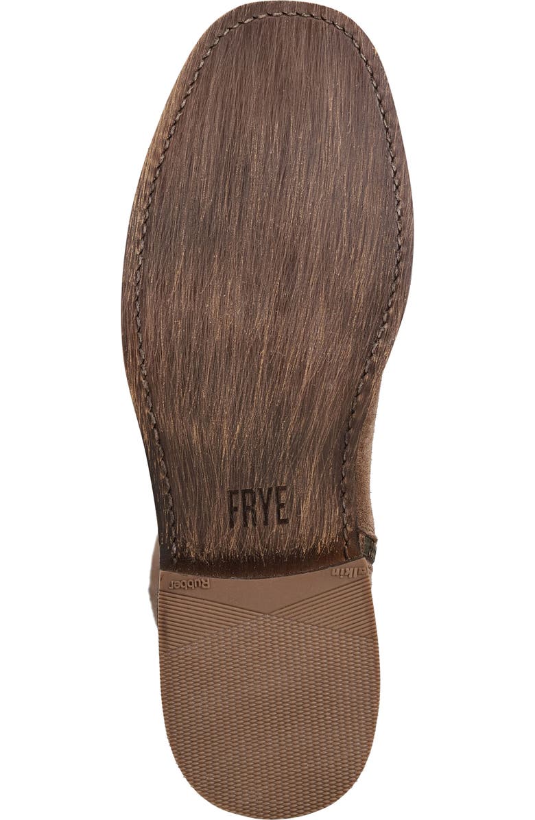 Frye Campus Suede Plain Toe Zip Boot, Alternate, color, Driftwood