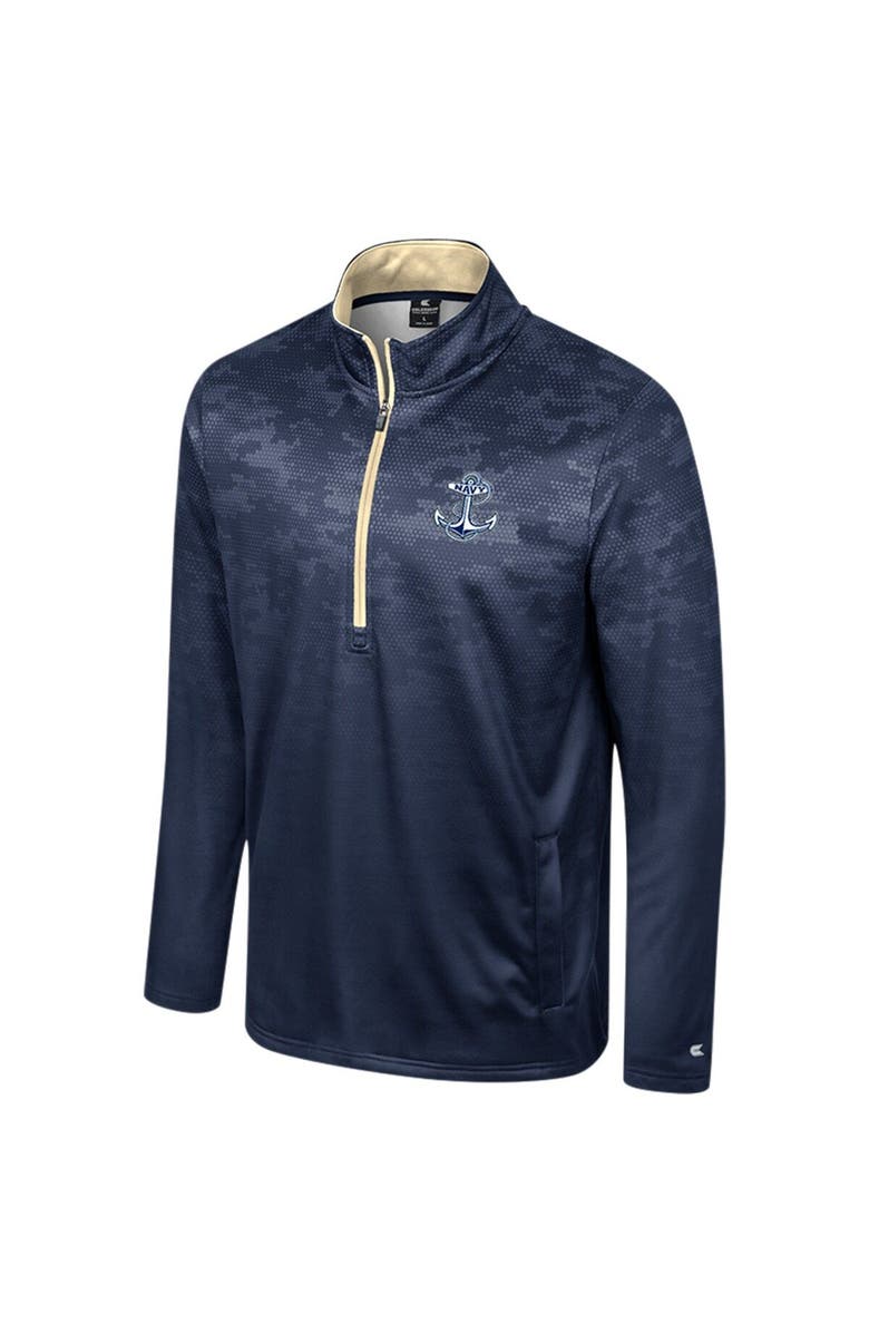 COLOSSEUM Men's Colosseum Navy Navy Midshipmen The Machine Half-Zip Jacket, Alternate, color,
