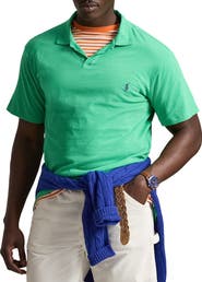 Polo Ralph Lauren Big & Tall Cotton-Blend Johnny Collar Polo Shirt