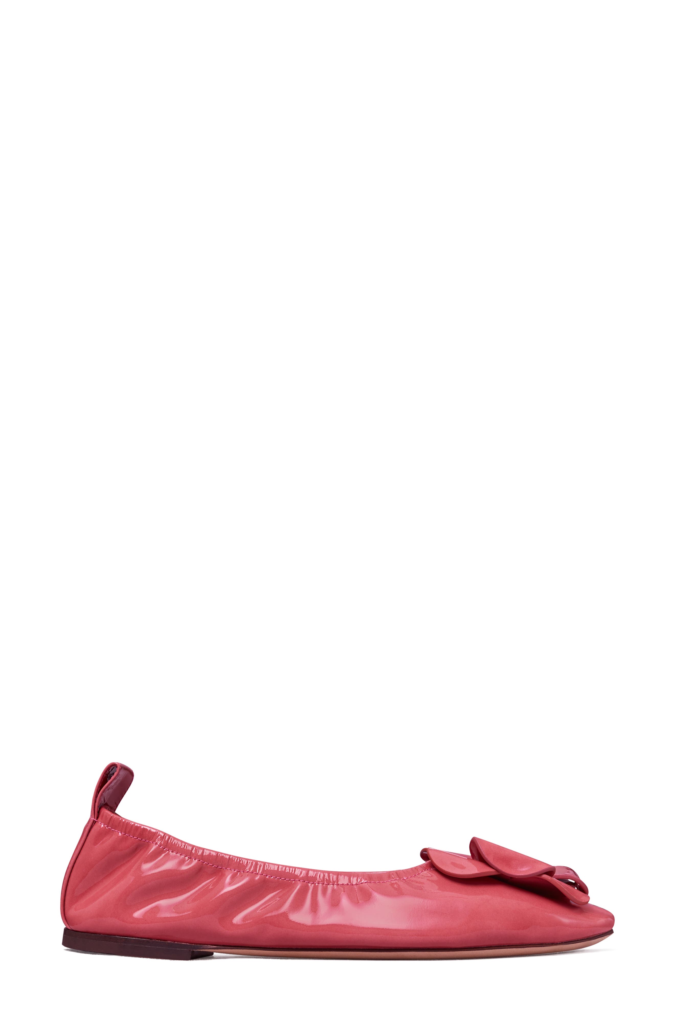 Flower Ballet Flat, Alternate, color, LIGHT BERRY