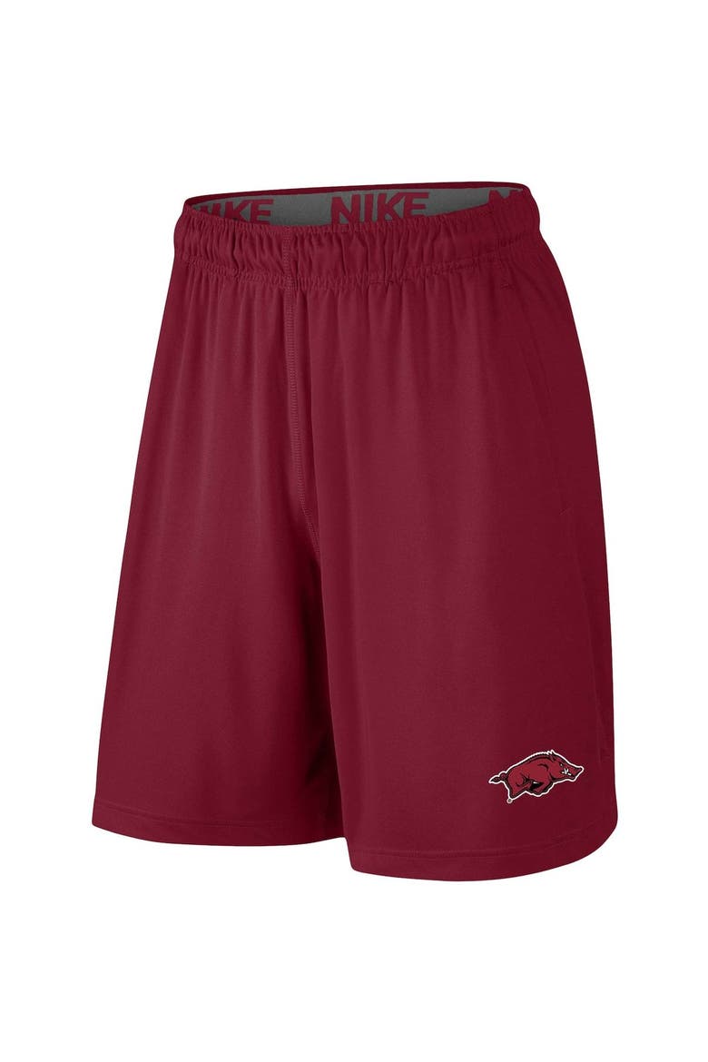 Men's Nike Cardinal Arkansas Razorbacks College Primary Logo 2.0 Fly Performance Shorts, Alternate, color, Cardinal