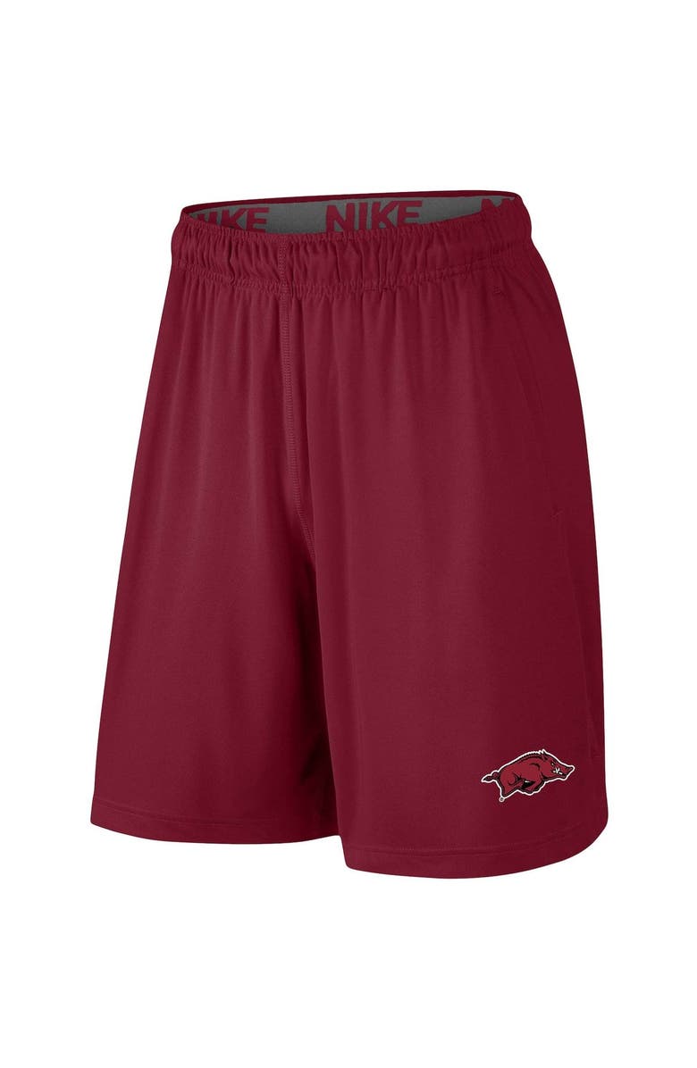 Nike Men's Nike Cardinal Arkansas Razorbacks College Primary Logo 2.0 Fly Performance Shorts, Alternate, color, 