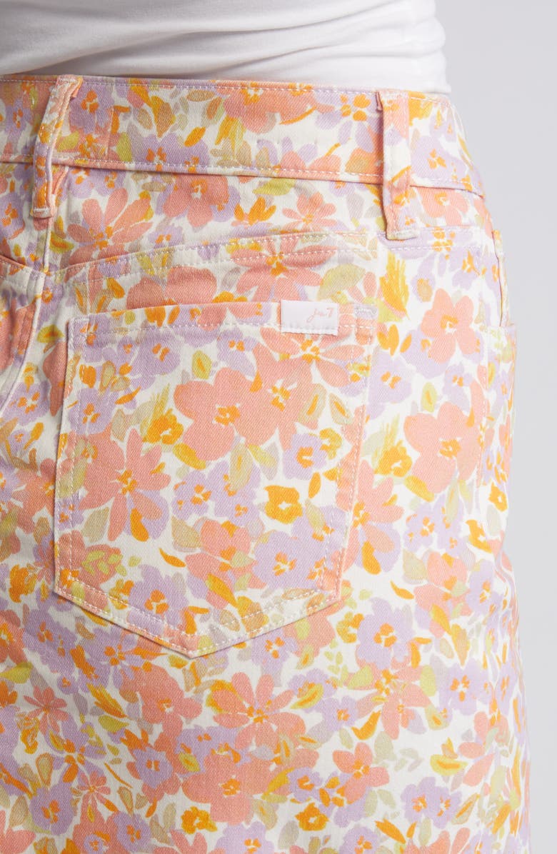 JEN7 by 7 For All Mankind Floral Print Pencil Skirt, Alternate, color, 