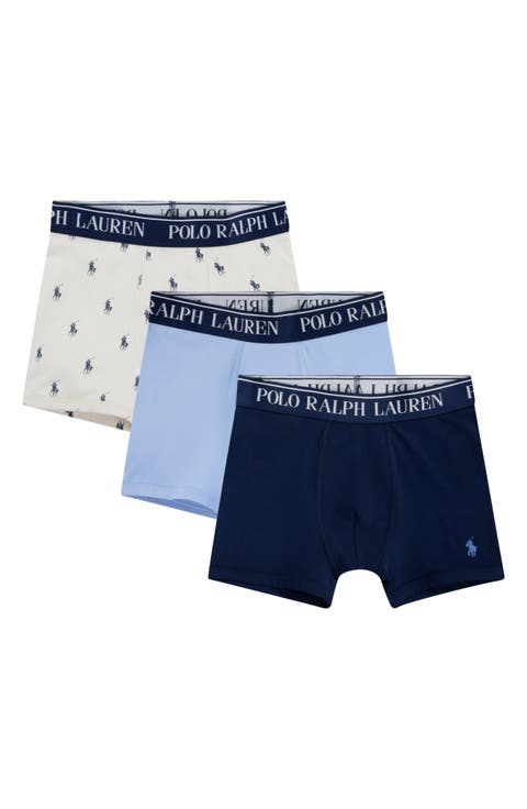 Kids' Assorted 3-Pack Stretch Cotton Boxers(Big Kid)