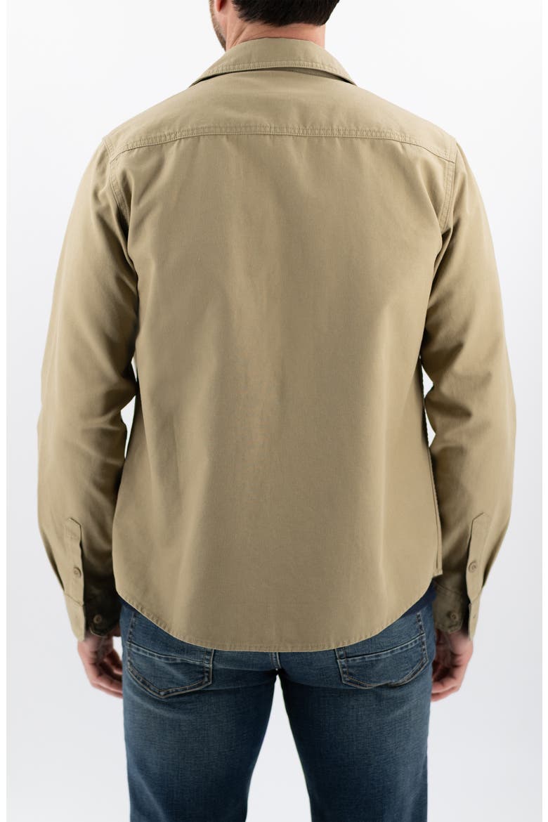 Canvas Button-Up CPO Shirt Jacket, Alternate, color, KELP