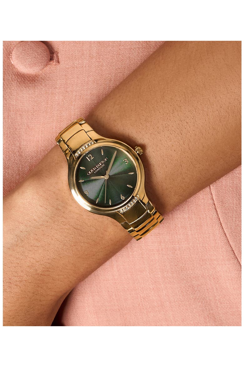 Lea Bracelet Watch, 34mm, Alternate, color, FOREST GREEN