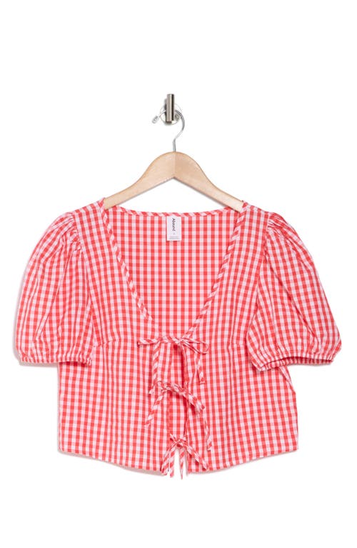 Abound Tie Front Cotton Poplin Crop Top