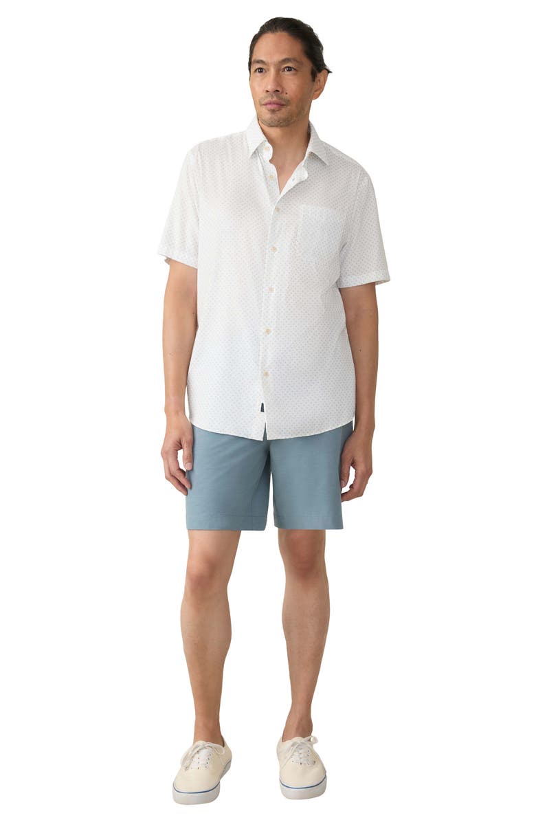 Faherty Movement Monterrey Short Sleeve Button-Up Shirt, Alternate, color, Mist Sunburst