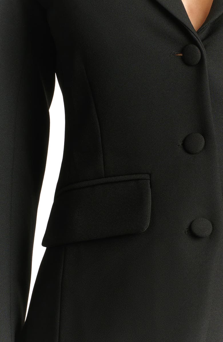 Naked Wardrobe Fitted Blazer, Alternate, color, Black