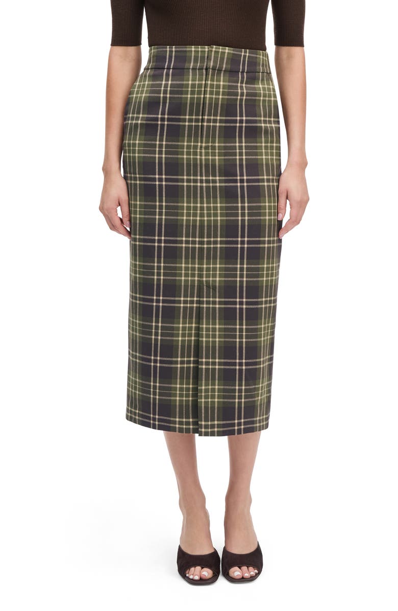 Favorite Daughter The Meyer Plaid Midi Skirt, Main, color, Countryside Plaid