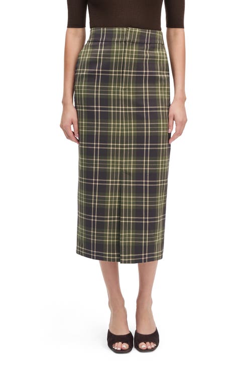The Meyer Plaid Midi Skirt