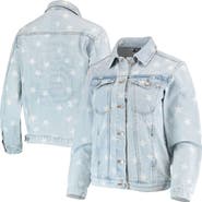 THE WILD COLLECTIVE Women's The Wild Collective San Francisco Giants Allover Print Button-Up Denim Jacket