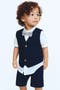  Navy Blue/White
