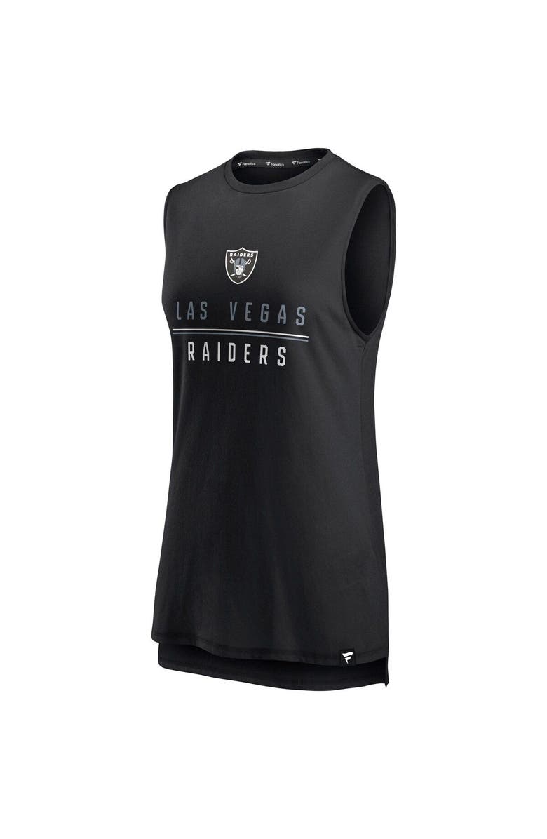FANATICS Women's Fanatics Branded Black Las Vegas Raiders True Contender Tank Top, Alternate, color, 