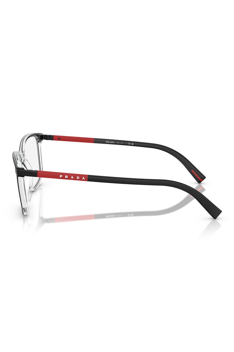 56mm Pillow Optical Glasses, Alternate, color, MATTE BLACK