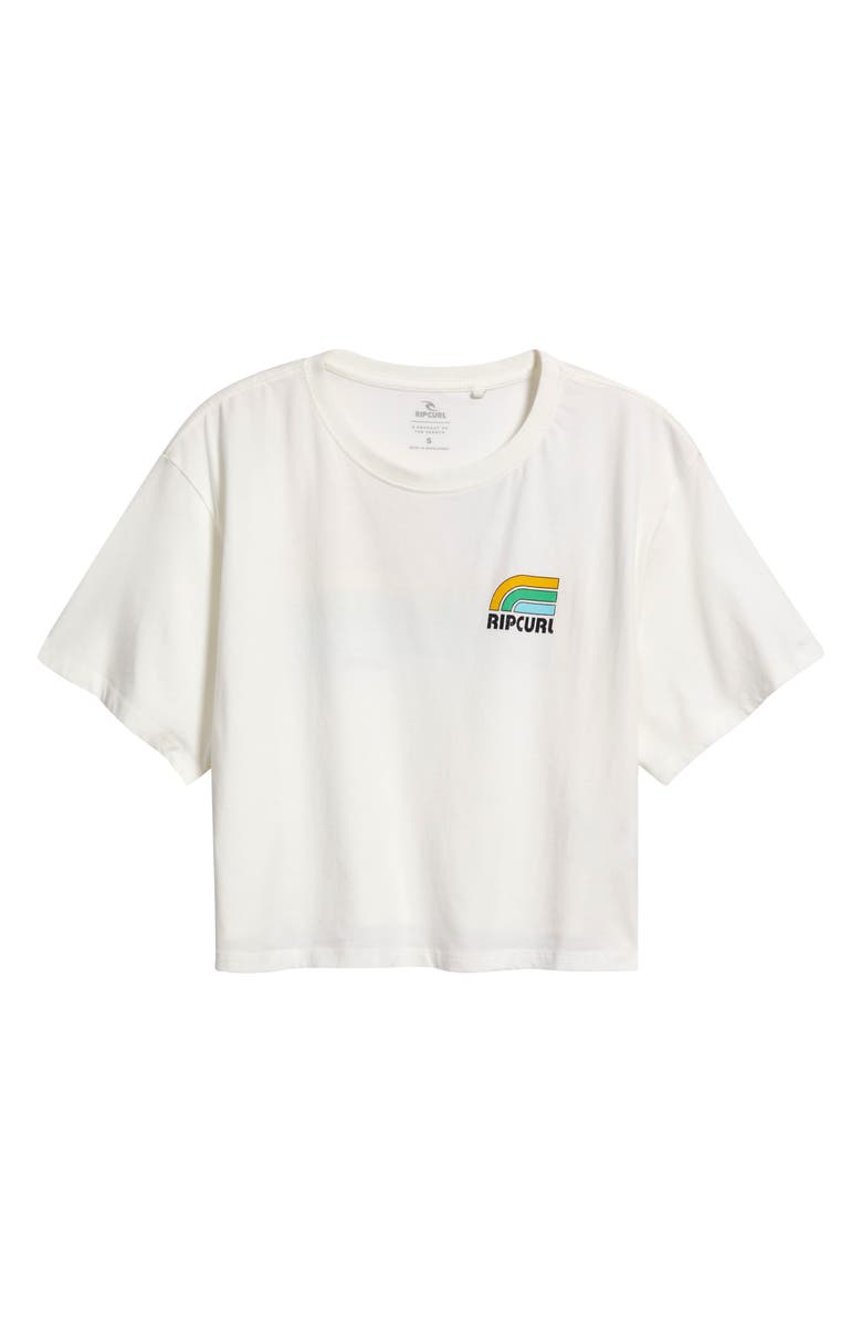 Rip Curl Surf Side Crop Graphic T-Shirt, Alternate, color, Bone