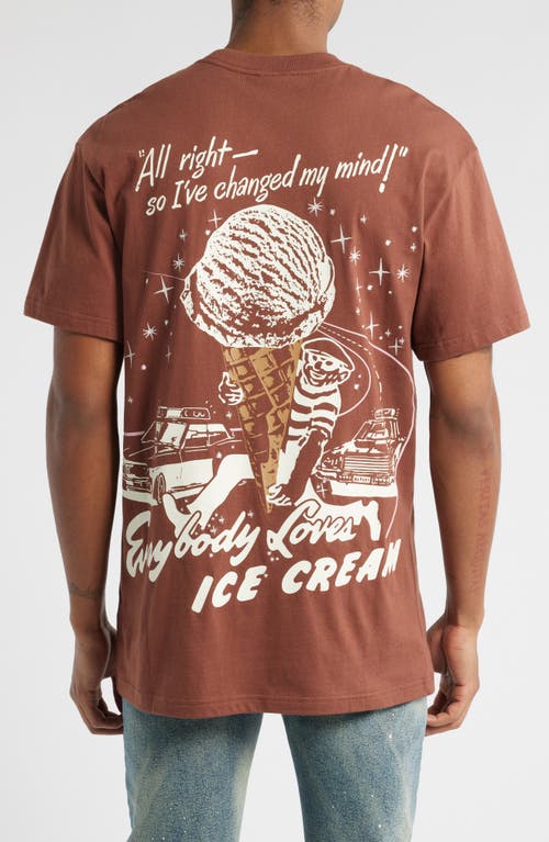 Icecream Out Of This World Graphic T-shirt In Brown