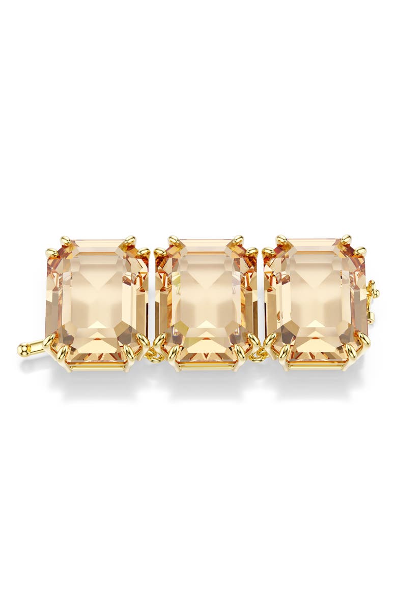 Swarovski Millenia Necklace Extender, Main, color, Gold