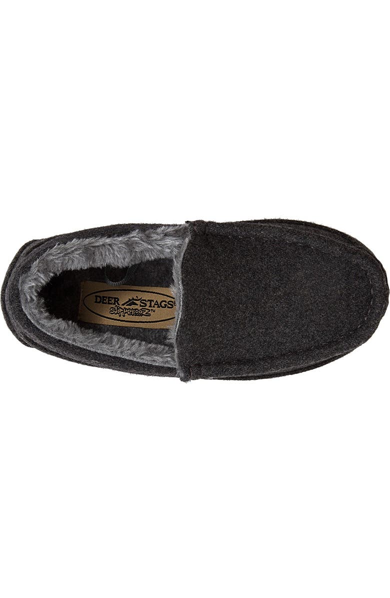 Deer Stags Lil' Spun Faux Fur Lined Slipper, Alternate, color,