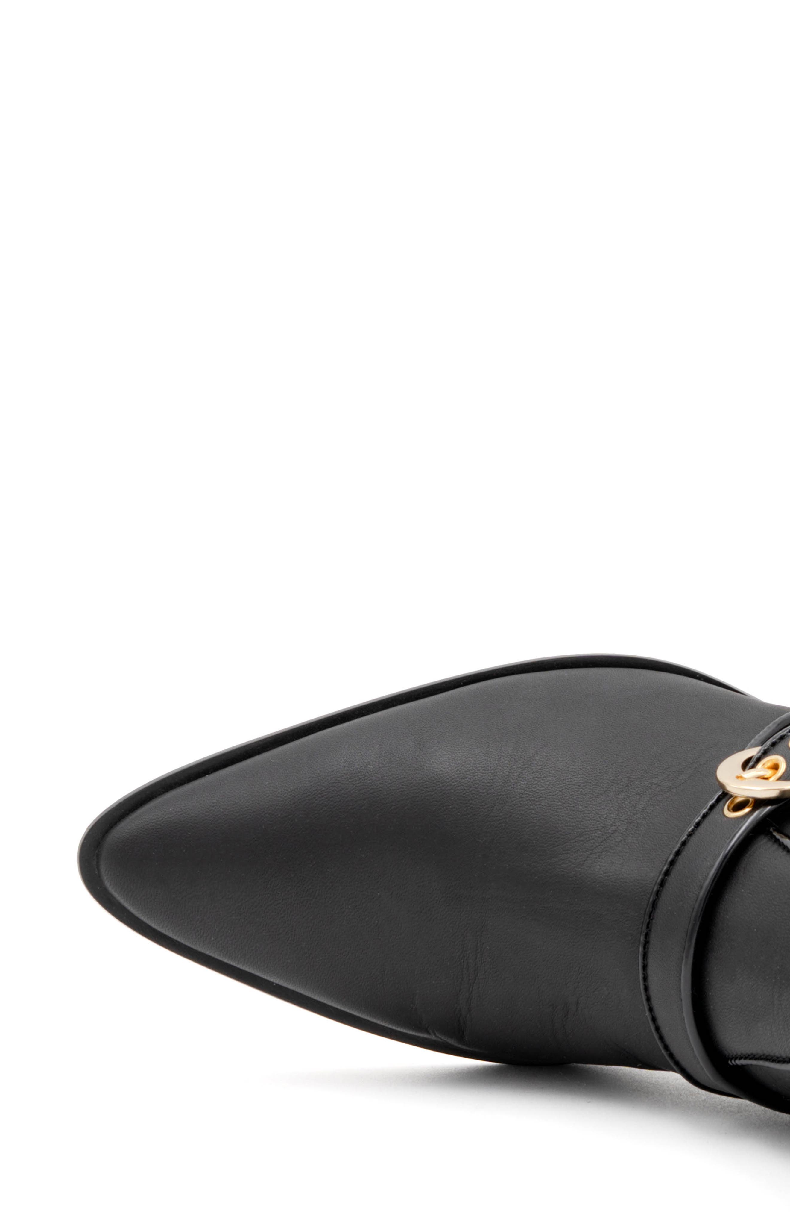 Amalfi by Rangoni Plotina Pointed Toe Bootie, Alternate, color, Nero Vapor Gold Buckle