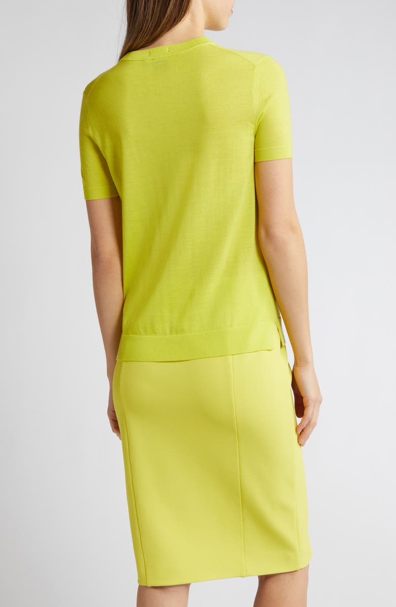 BOSS Falyssiasi Wool T-Shirt Sweater, Alternate, color, Tennis Yellow