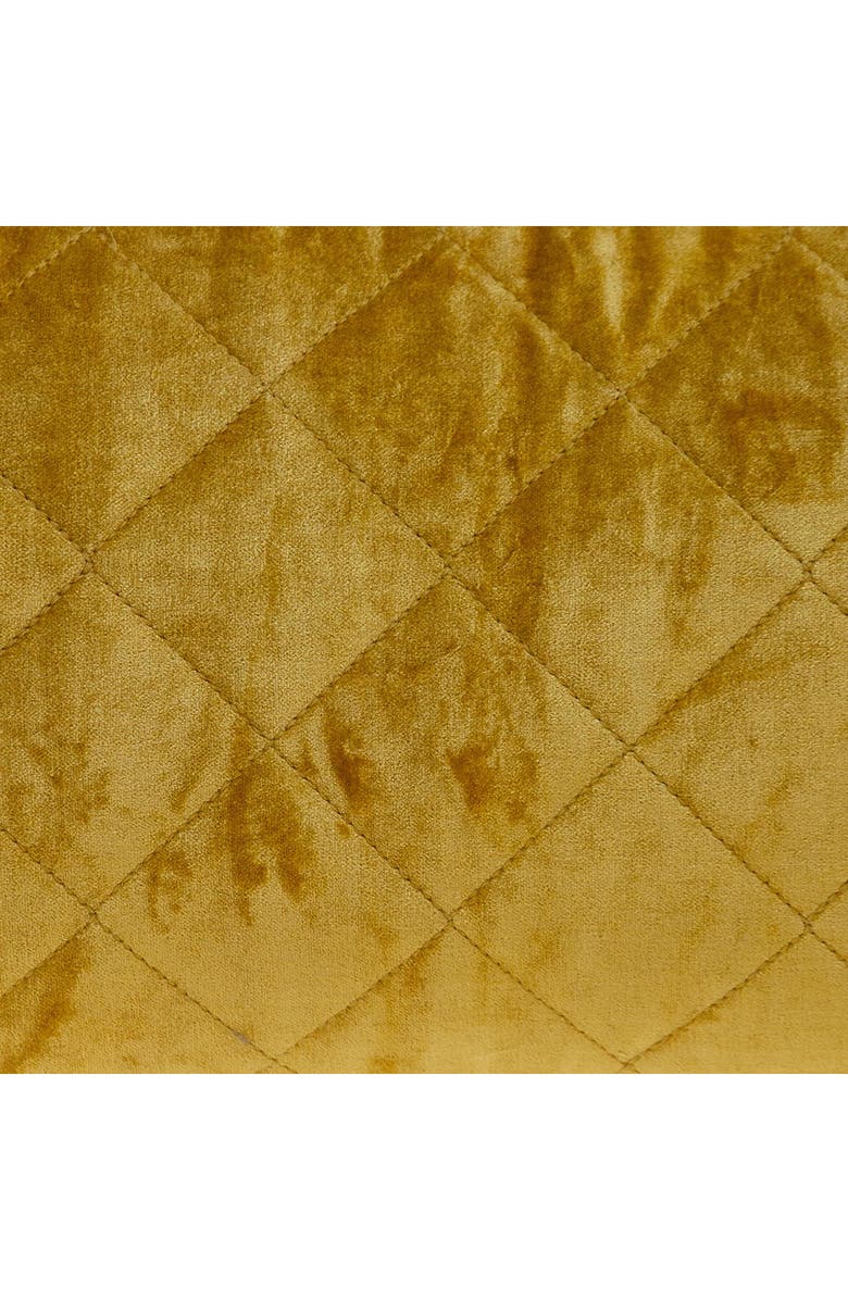 PARKLAND COLLECTION Milo Quilted Throw Pillow, Alternate, color, Yellow