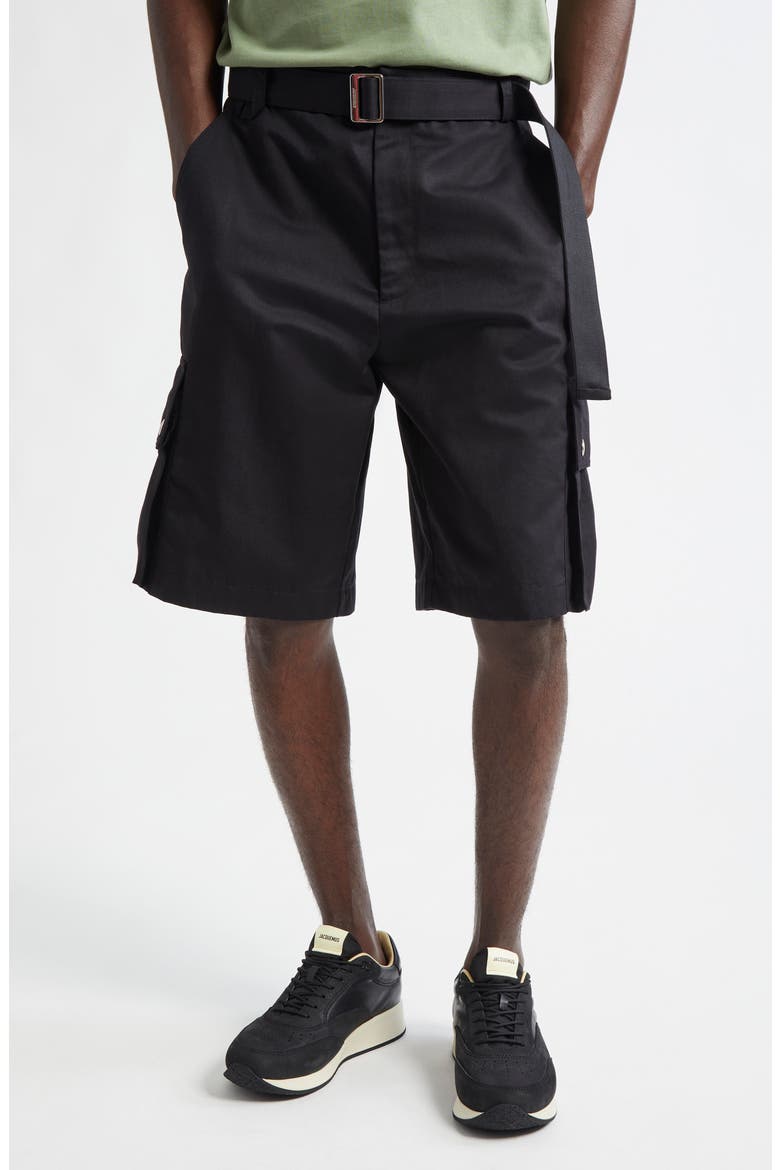 Le Cargo Bermuda Shorts, Main, color, BLACK