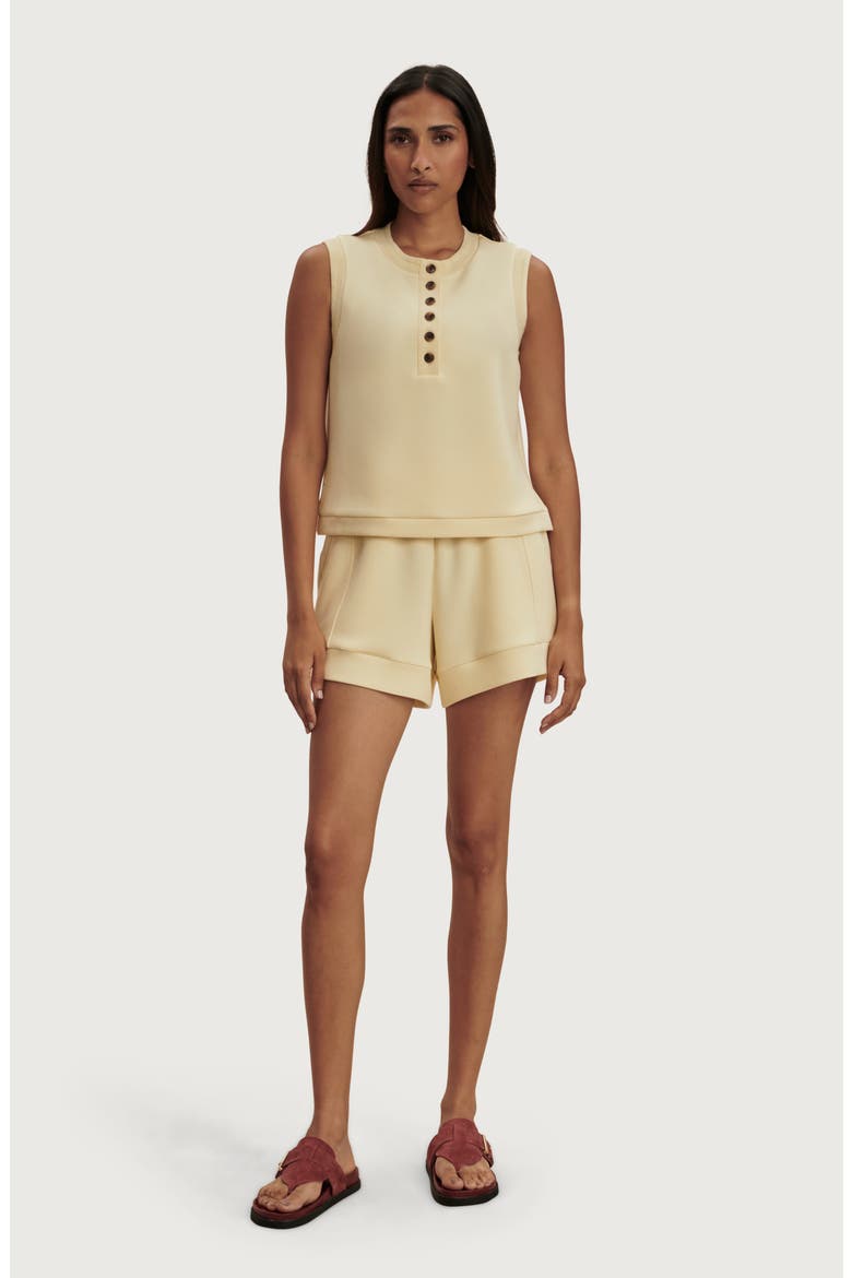 Marla Button Placket Tank, Alternate, color, ANISE FLOWER