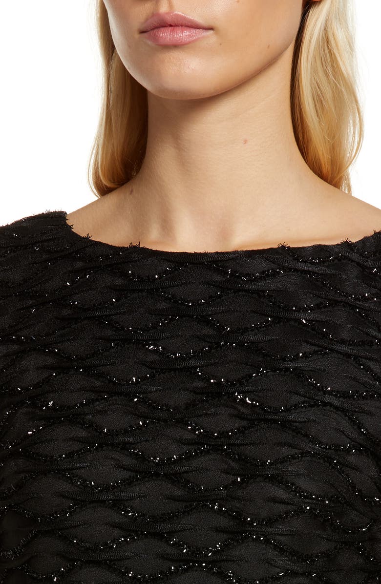 Connected Apparel Chiffon Sleeve Dress, Alternate, color, 