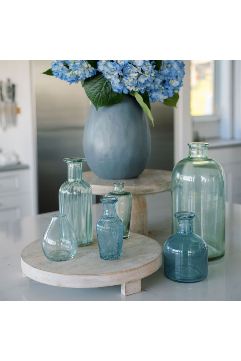 Assorted Blue and Green Glass Bud Vases, Alternate, color, Blue and Green