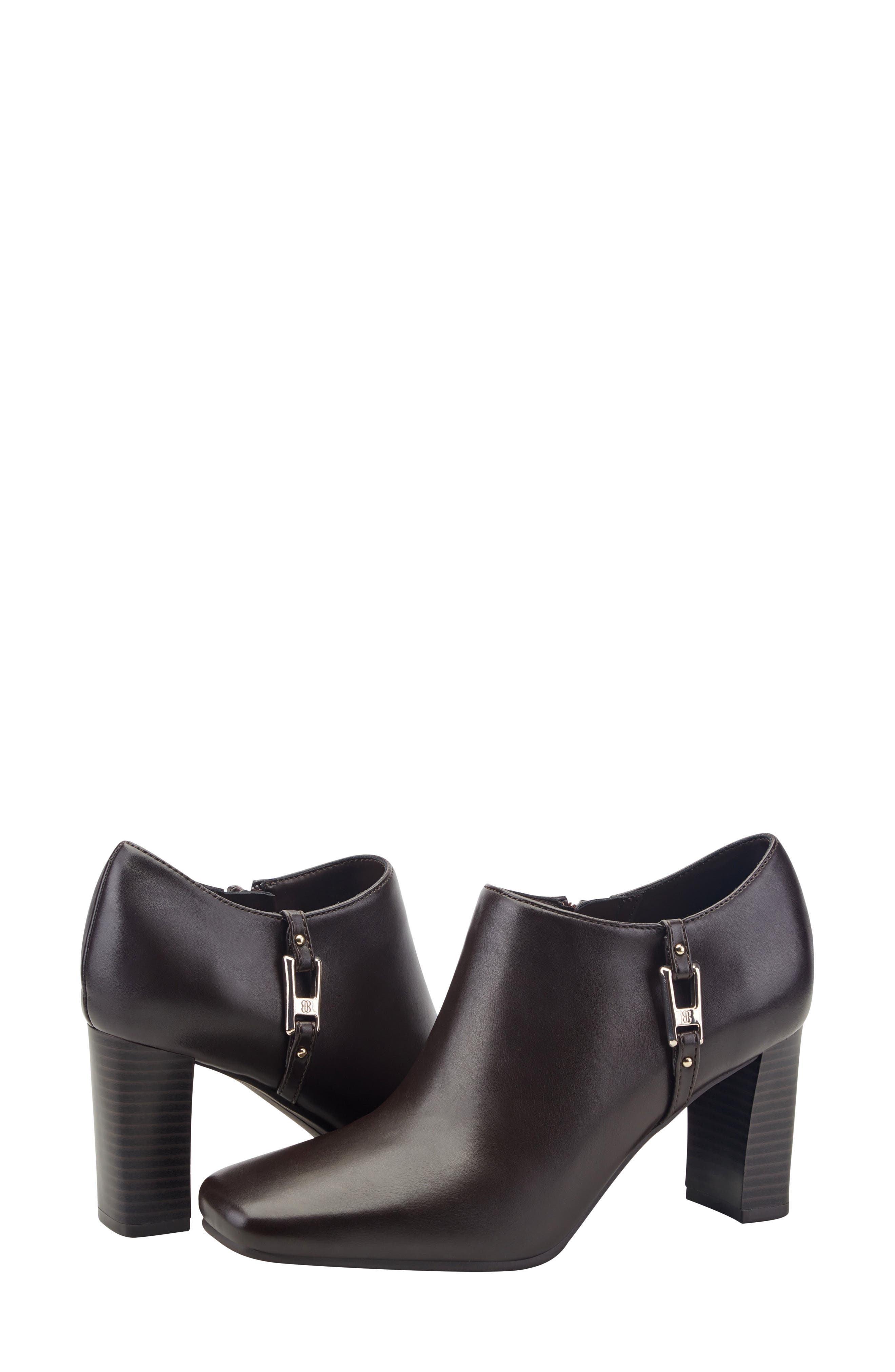 Urbiny Faux Leather Bootie, Alternate, color, DBR02