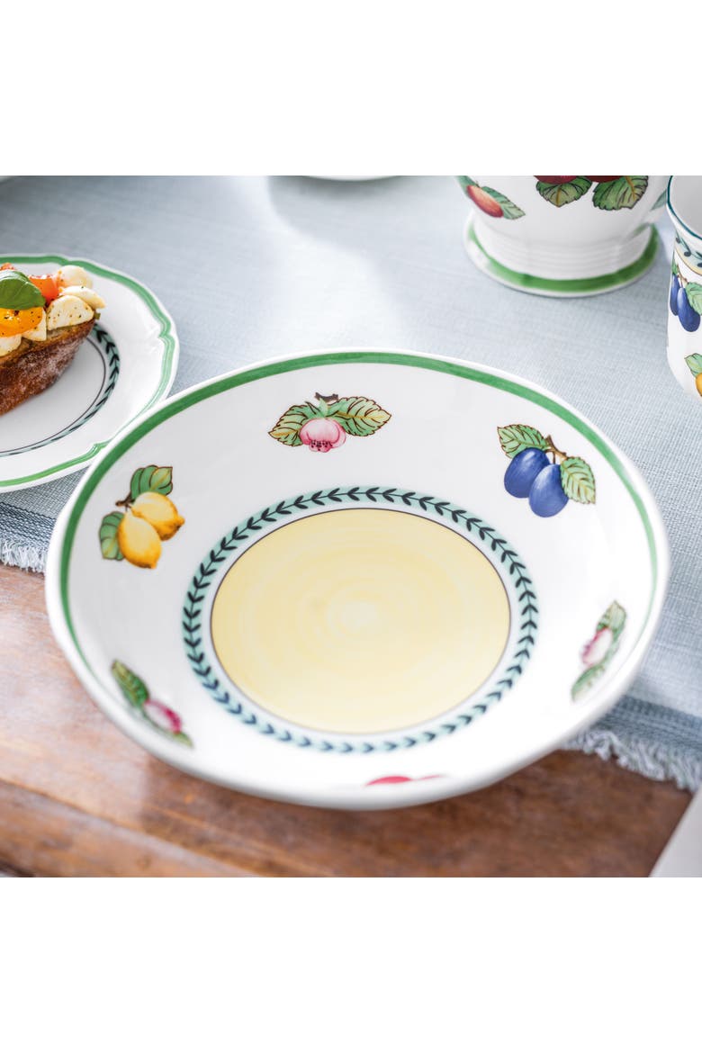 French Garden Fleurence individual Pasta Bowl, Alternate, color, White