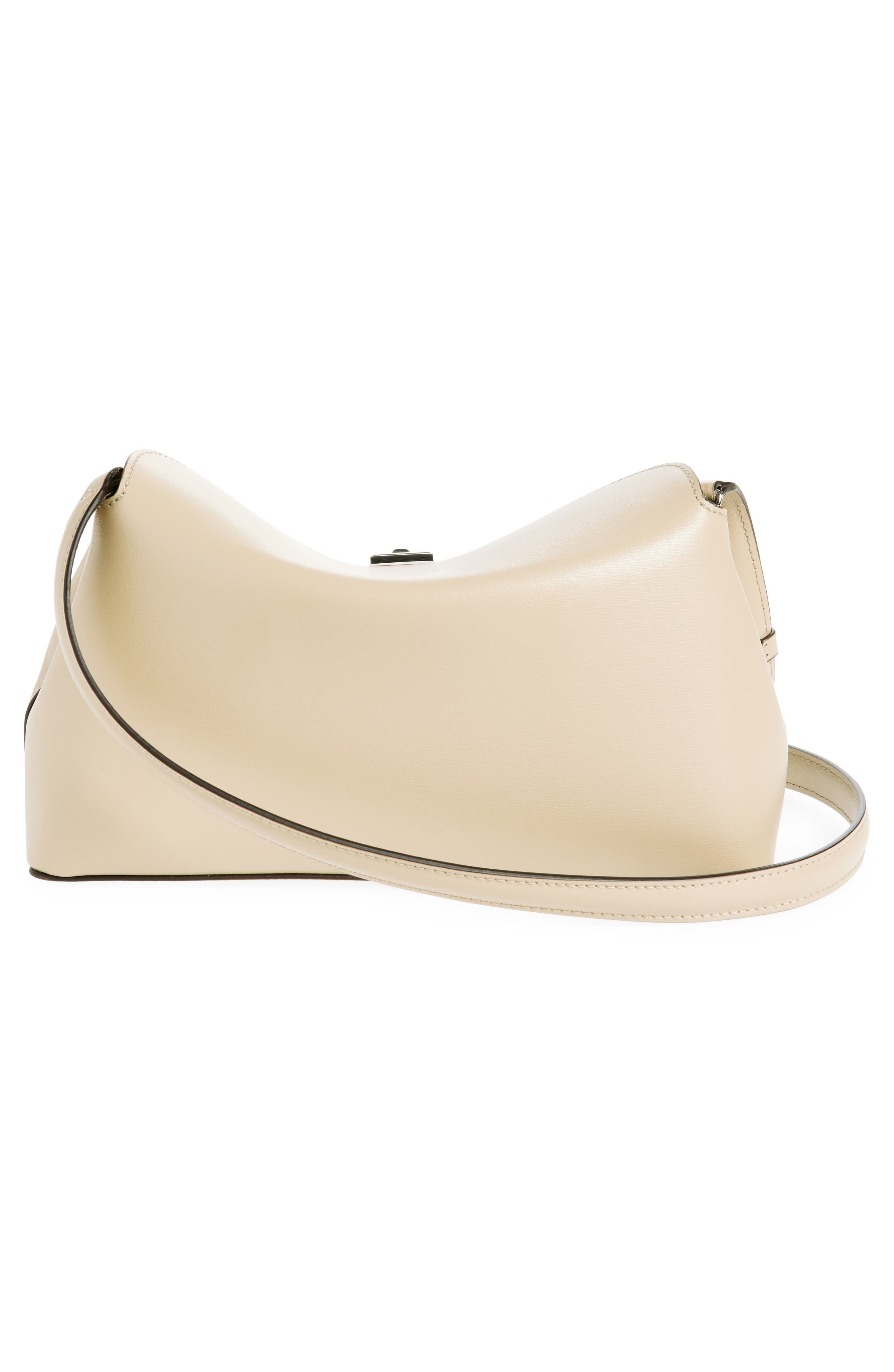 TOTEME Palmellata T-Lock Leather Clutch Crossbody, Alternate, color, Fawn