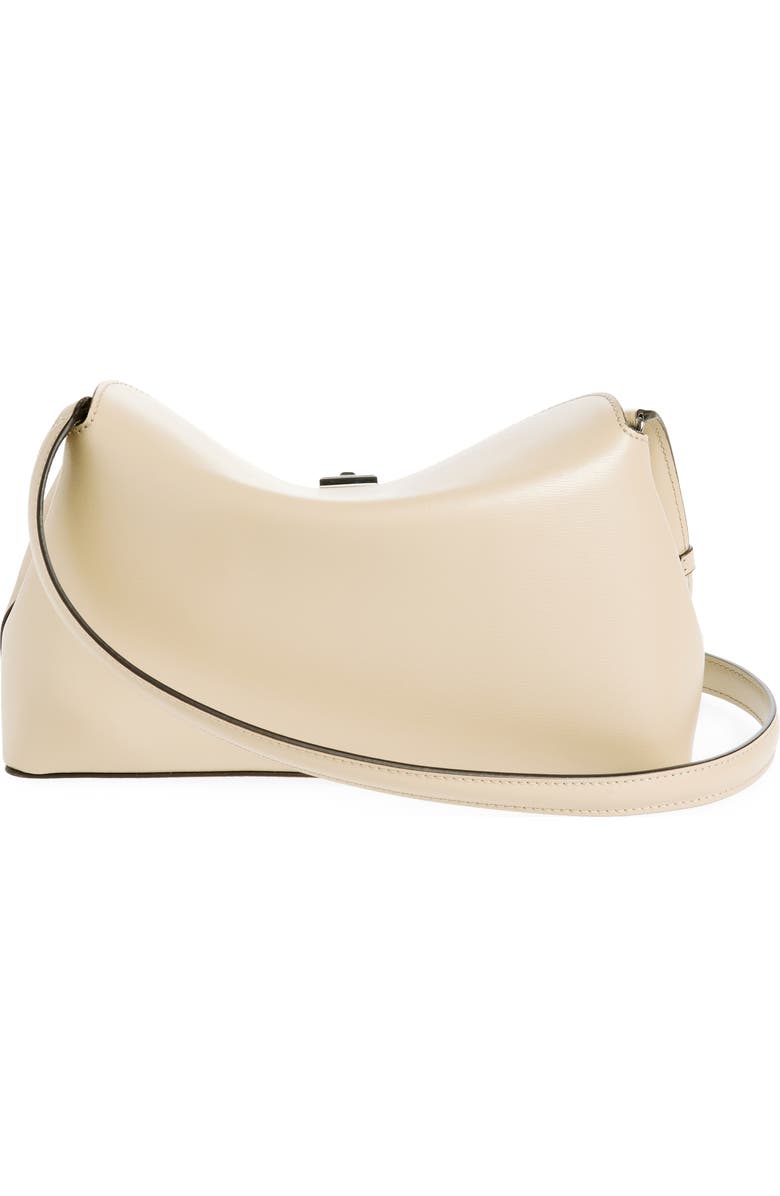 TOTEME Palmellata T-Lock Leather Clutch Crossbody, Alternate, color, Fawn