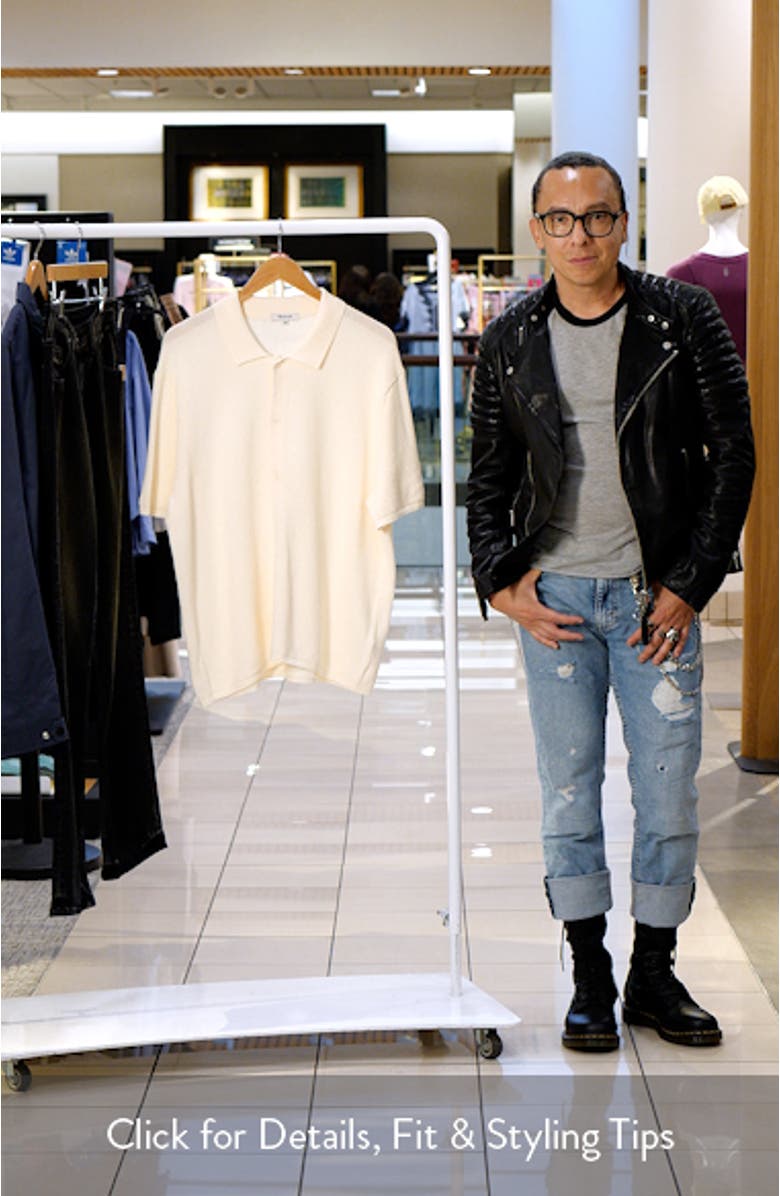 Short Sleeve Tuck Stitch Button-Up Shirt, sales video thumbnail