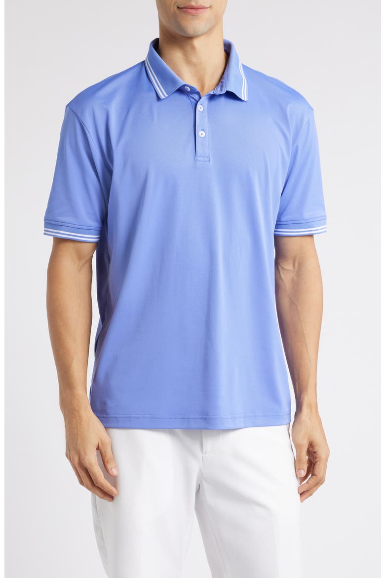 Thatcher Tipped Performance Polo, Main, color, IRIS