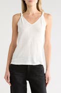 Young, Fabulous & Broke Tamar V-Neck Linen Tank