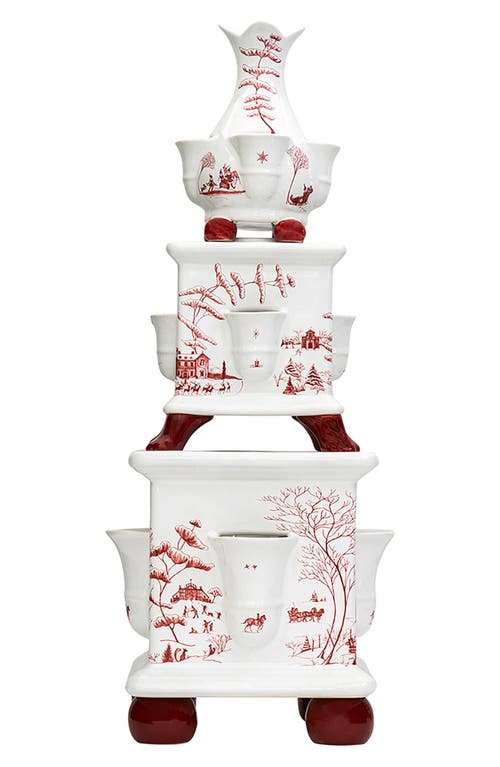 Juliska Country Estate Winter Frolic 11" Tulipiere Tower In Multi