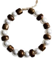 MANGO Beaded Statement Necklace