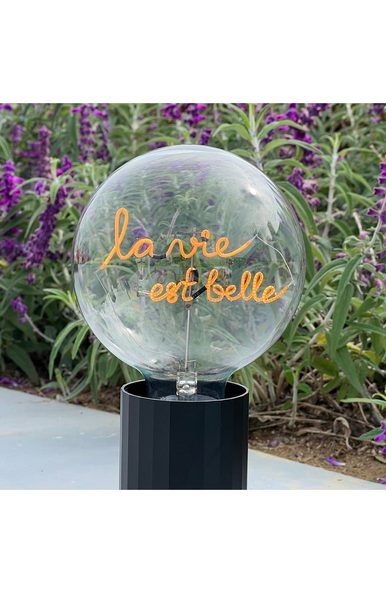 MITB La Vie Est Belle Portable Table Lamp, Alternate, color, Black