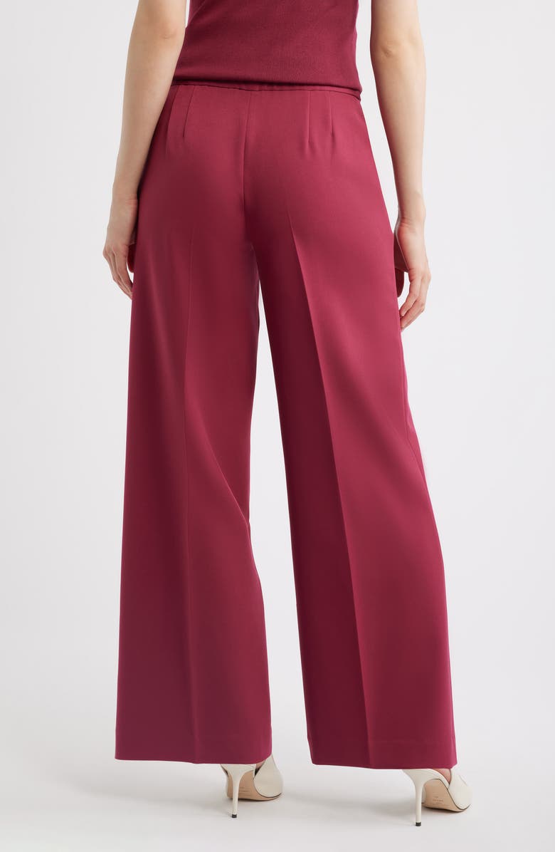 Tahari ASL Wide Leg Pants, Alternate, color, Berry Bliss