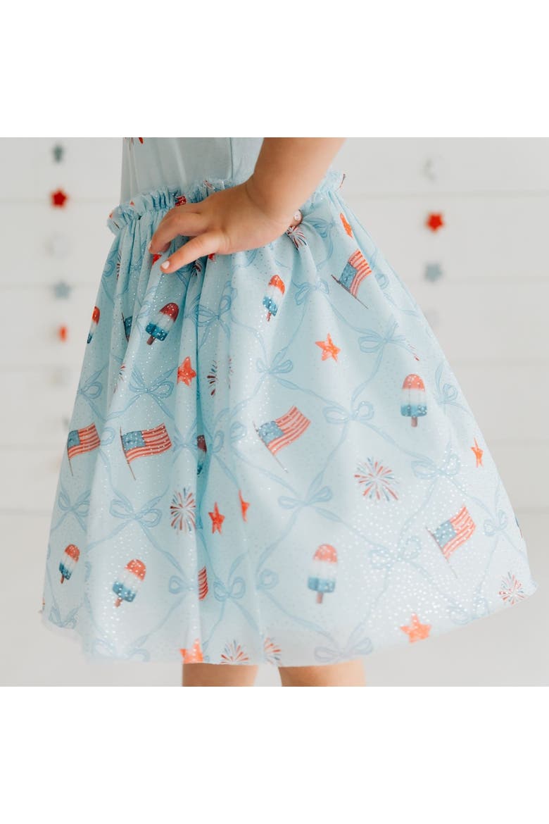 Patriotic Trellis Tank Tutu Dress, Alternate, color, Light Blue