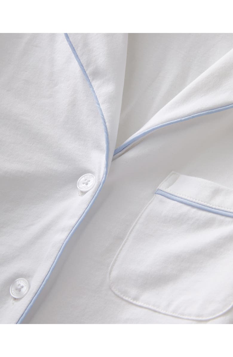 Petite Plume Pima Cotton Short Pajamas, Alternate, color, White