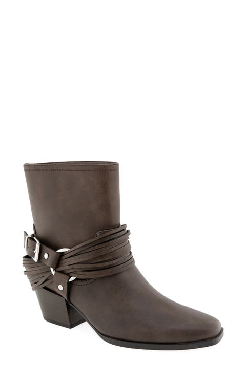 Molly Harne Faux Leather Bootie