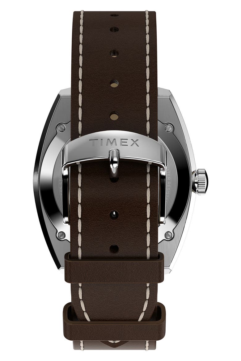 Marlin Automatic Leather Strap Watch, 39mm, Alternate, color, BROWN
